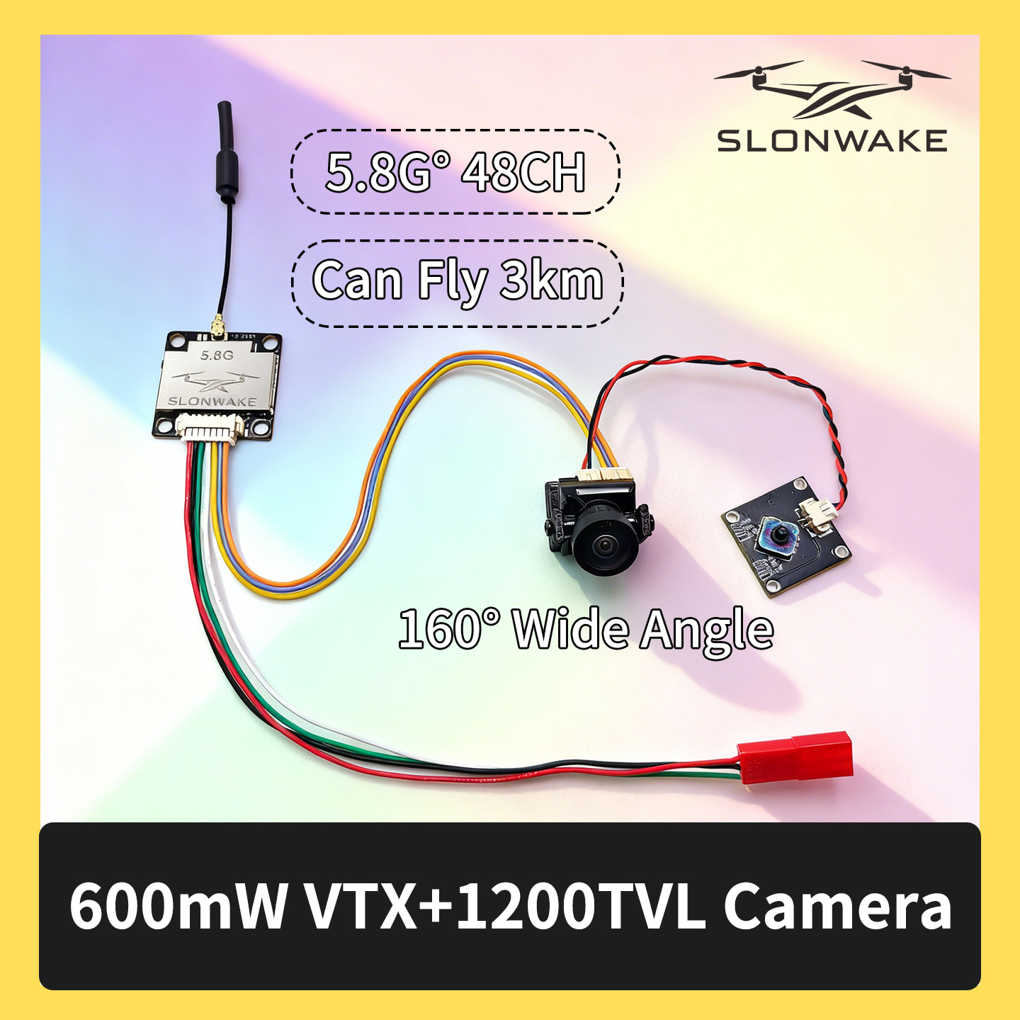 SLONWAKE 5.8G 600mW 7-24V FPV  - Drone Kit With Camera reseña y precio