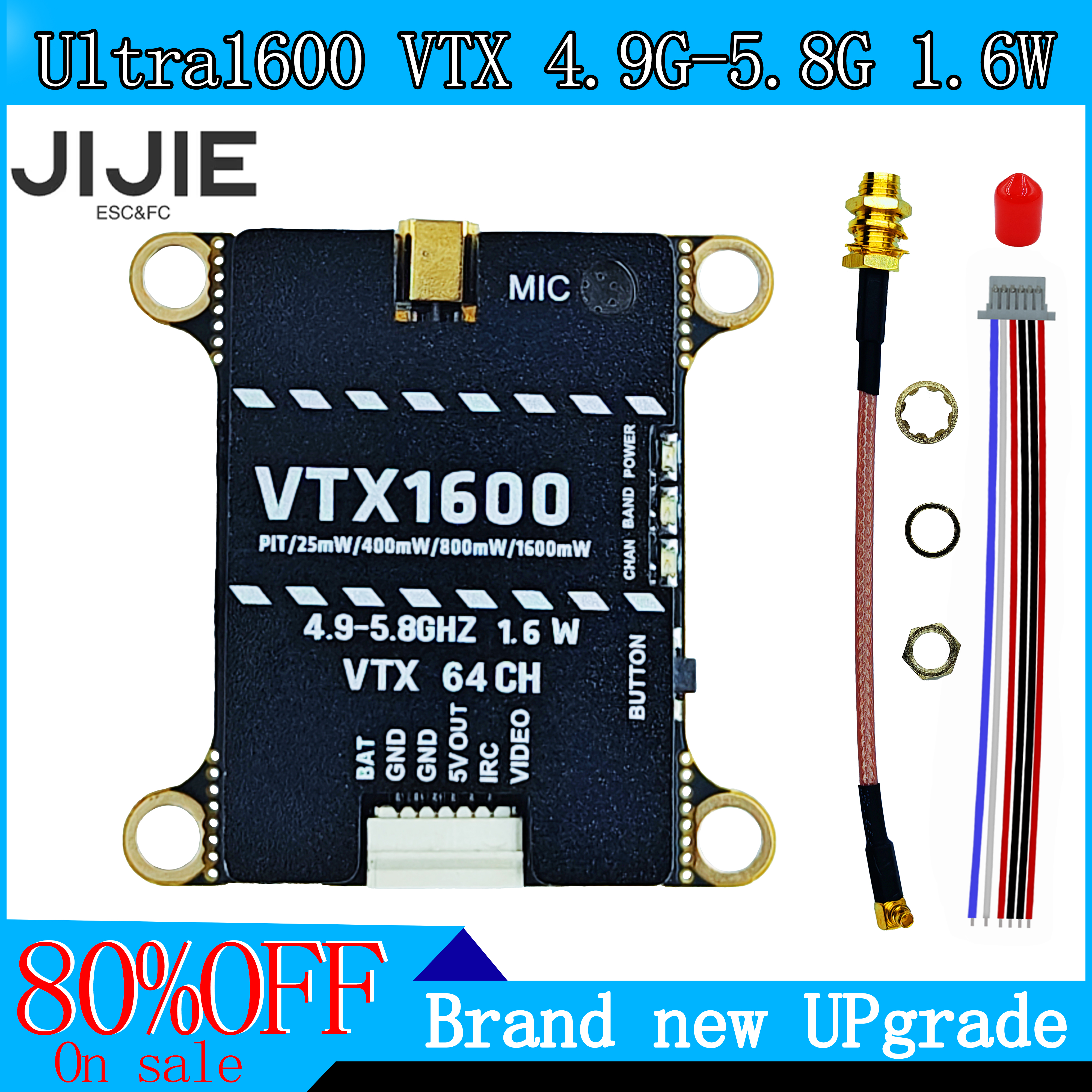 JIJIE Original new 1.6W VTX 2. - Drone Kit Long Range reseña y precio