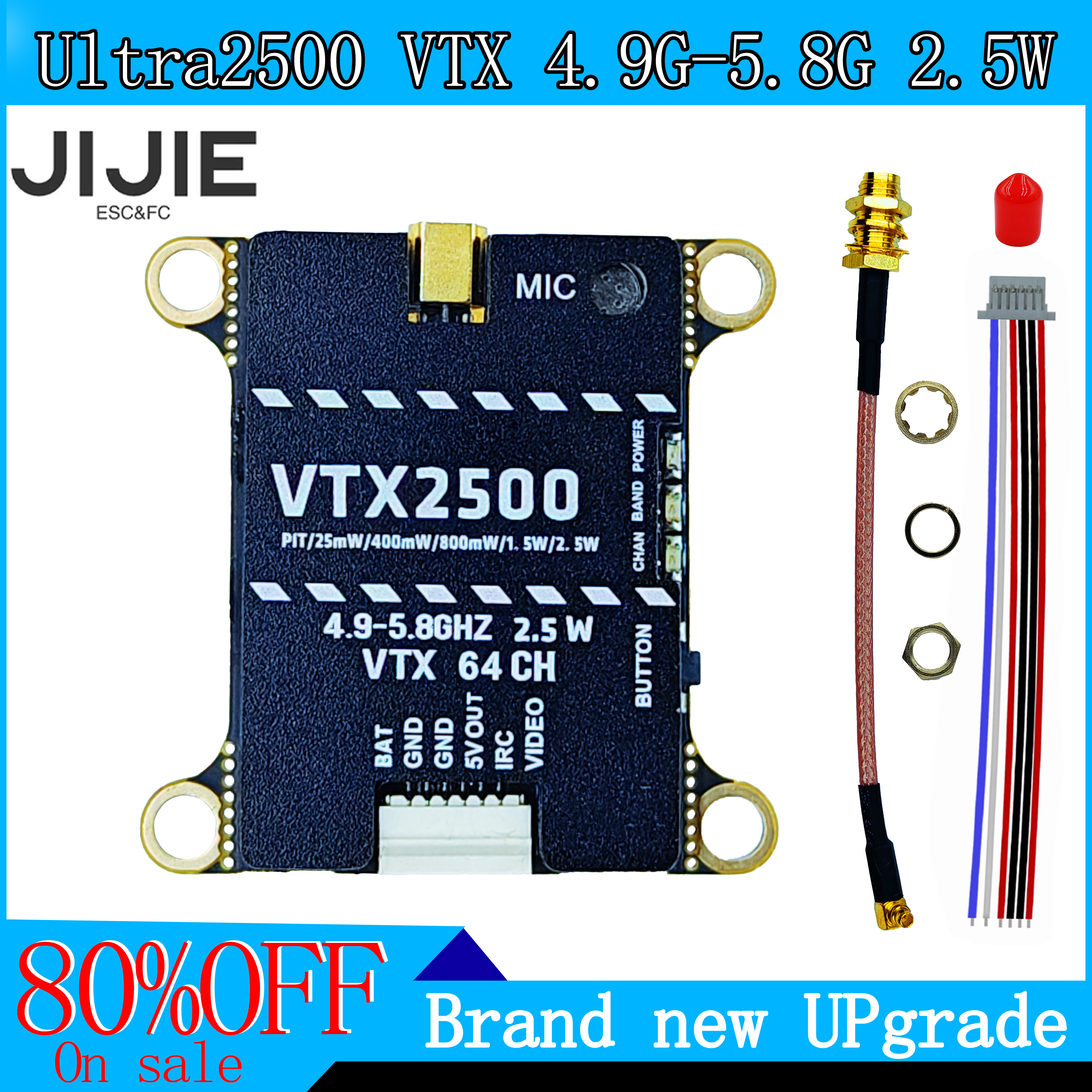 JIJIE Original new 1.6W VTX 2. - Drone Kit Long Range reseña y precio