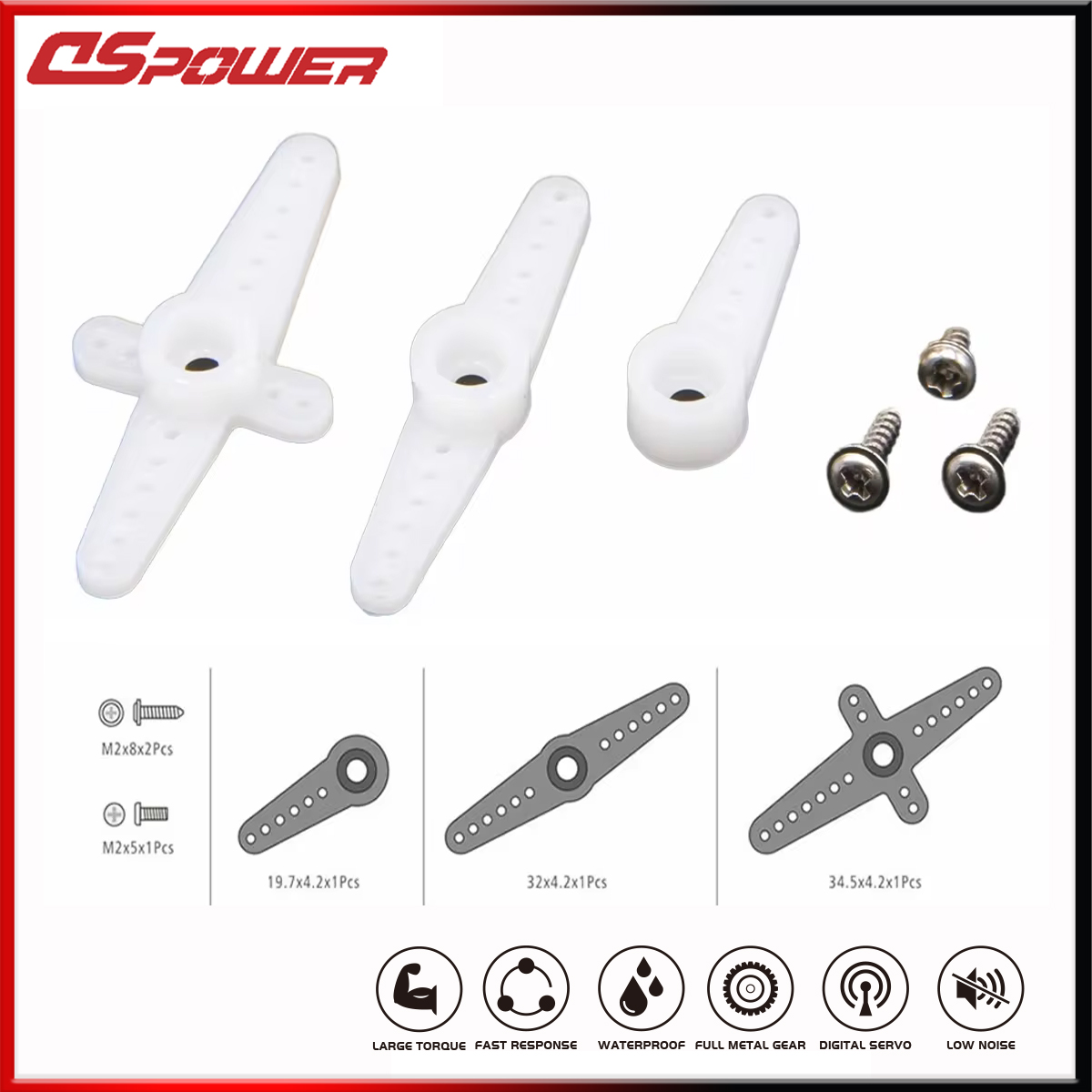 DSpower 25T 28T RC Servo Arm D - Drone Kit Beginner reseña y precio